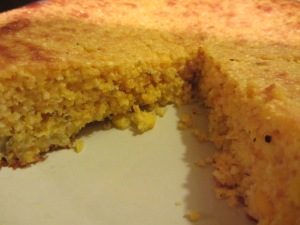 Cornbread with lots of texture.