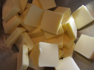 Butter cut into chunks.